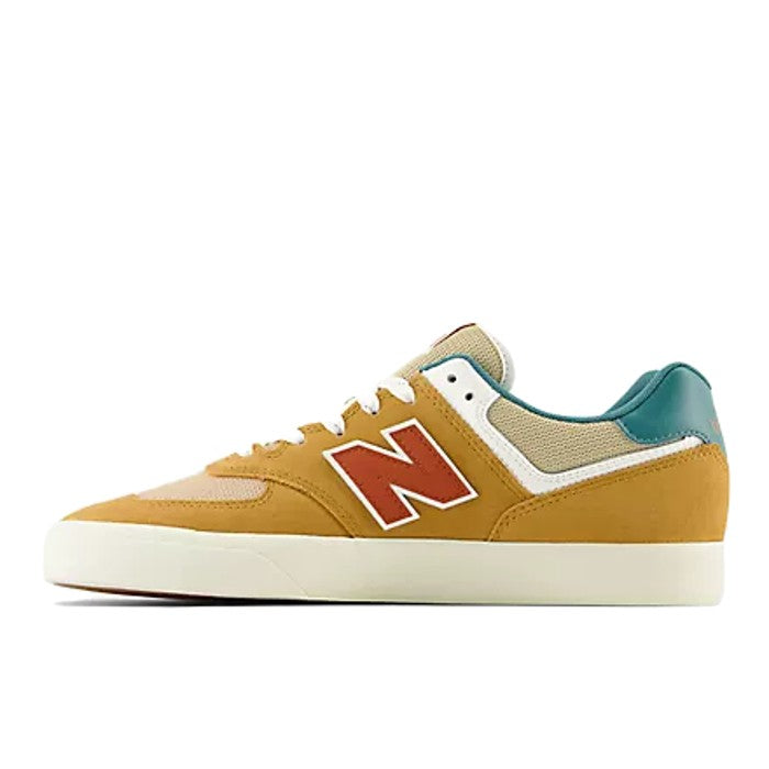 NEW BALANCE NUMERIC 574 VULC SCHOENEN - TAN/TEAL