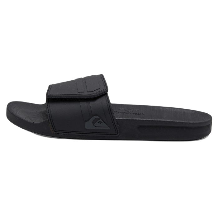 QUIKSILVER RIVI SLIDE ADJUST SLIPPERS - BLACK/GREY/BLACK