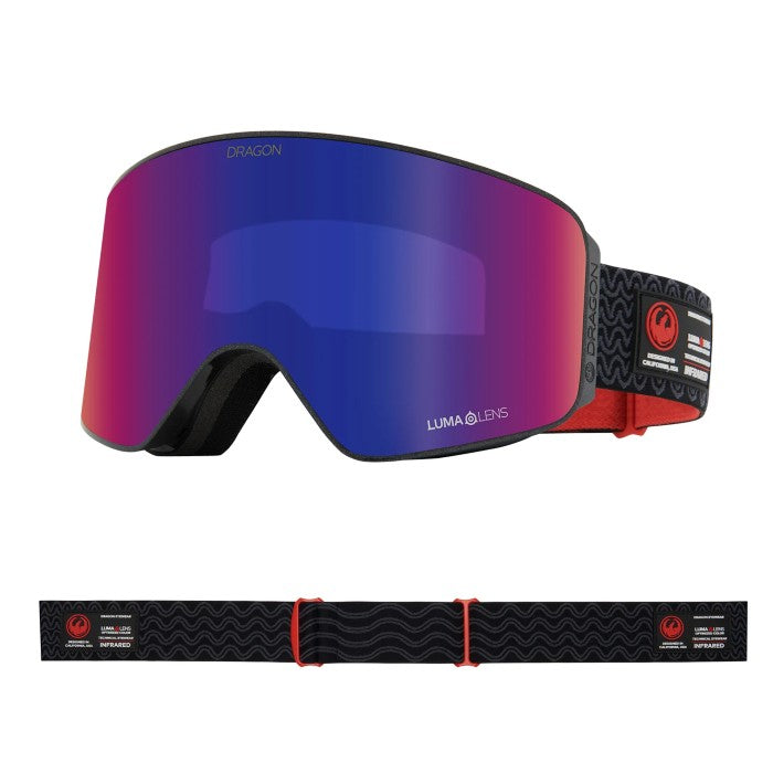 DRAGON NFX MAG OTG INFRARED WINTERSPORT GOGGLES + BONUS LENS - OBSIDIAN