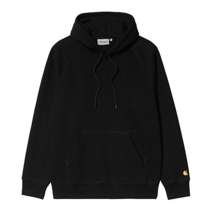 CARHARTT WIP HOODED CHASE HOODIE - BLACK/GOLD