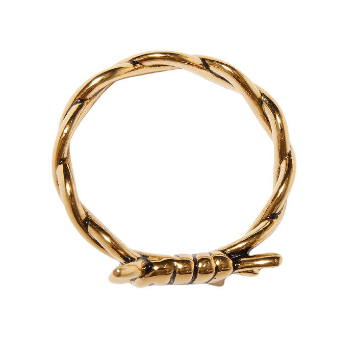 HUF BARBED WIRE RING - GOLD