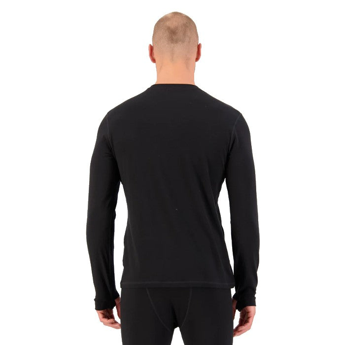 MONS ROYALE CASCADE MERINO FLEX LONG SLEEVE THERMOSHIRT - BLACK