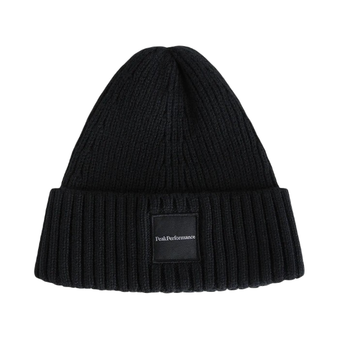 PEAK PERFORMANCE CORNICE BEANIE - BLACK