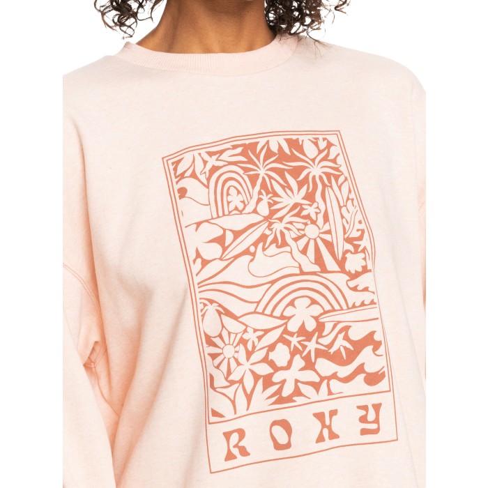 ROXY TAKE YOUR PLACE C SWEATER - PALE DOGWOOD