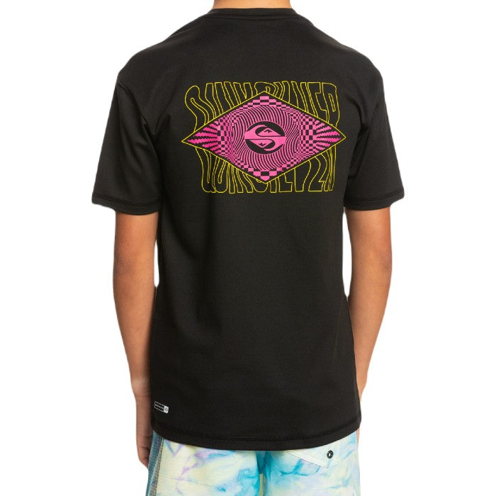 QUIKSILVER RADIC SURF UPF 50 SURF T-SHIRT BOYS - BLACK