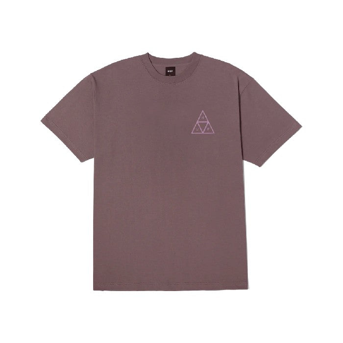 HUF SET TRIPLE TRIANGLE SHORT SLEEVE T-SHIRT - LIGHT PLUM