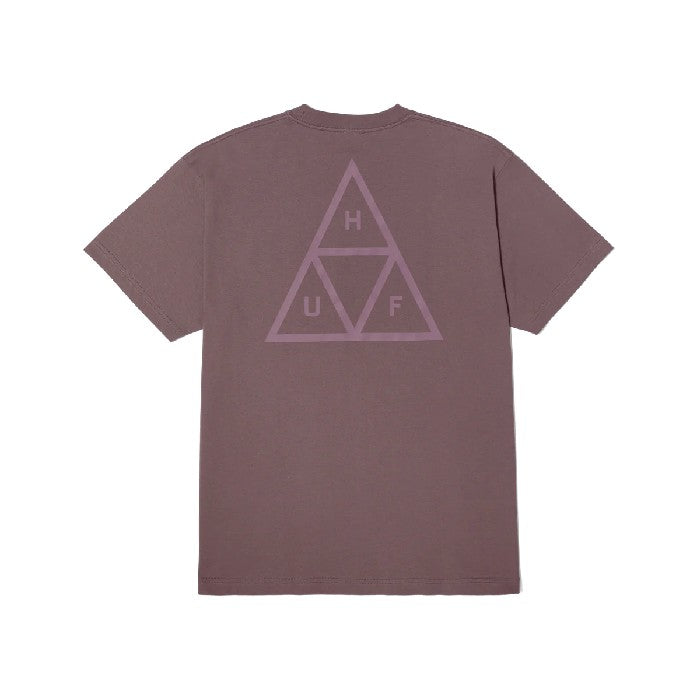 HUF SET TRIPLE TRIANGLE SHORT SLEEVE T-SHIRT - LIGHT PLUM