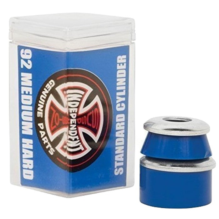 INDEPENDENT STANDARD CYLINDER CUSHIONS MEDIUM HARD 92A SKATEBOARD BUSHINGS - BLUE