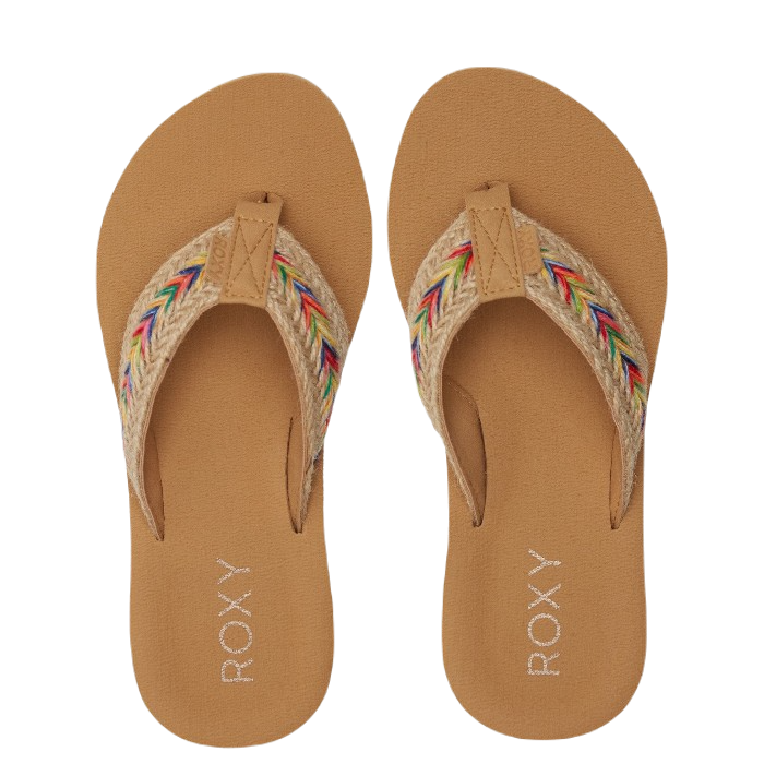 ROXY ROSARITO SIZE 9 SANDALEN - TAN