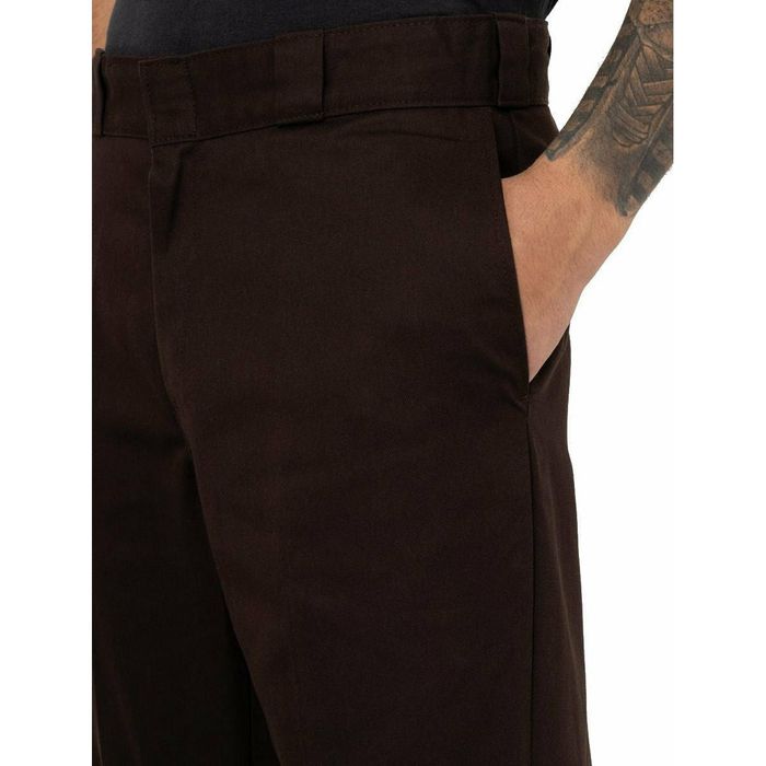 DICKIES 874 WORK REYCLED TROUSERS - DARK BROWN