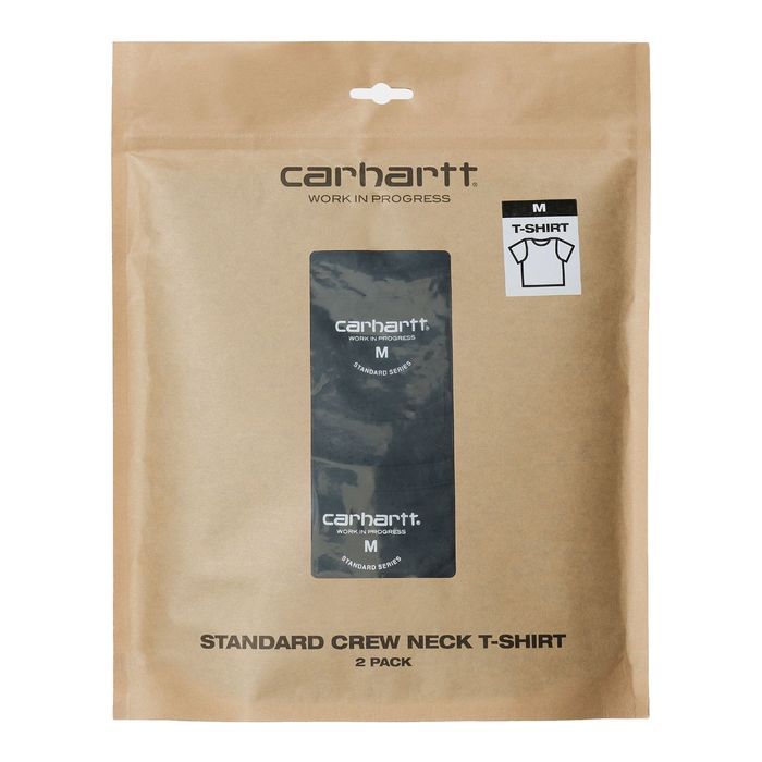 CARHARTT WIP STANDARD T-SHIRT MIT RUNDHALS (2ER PACK) – SCHWARZ