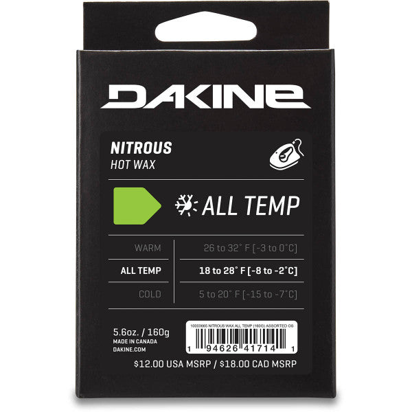 DAKINE NITROUS ALL TEMP SNOWBOARD & SKI WAX - ASSORTED