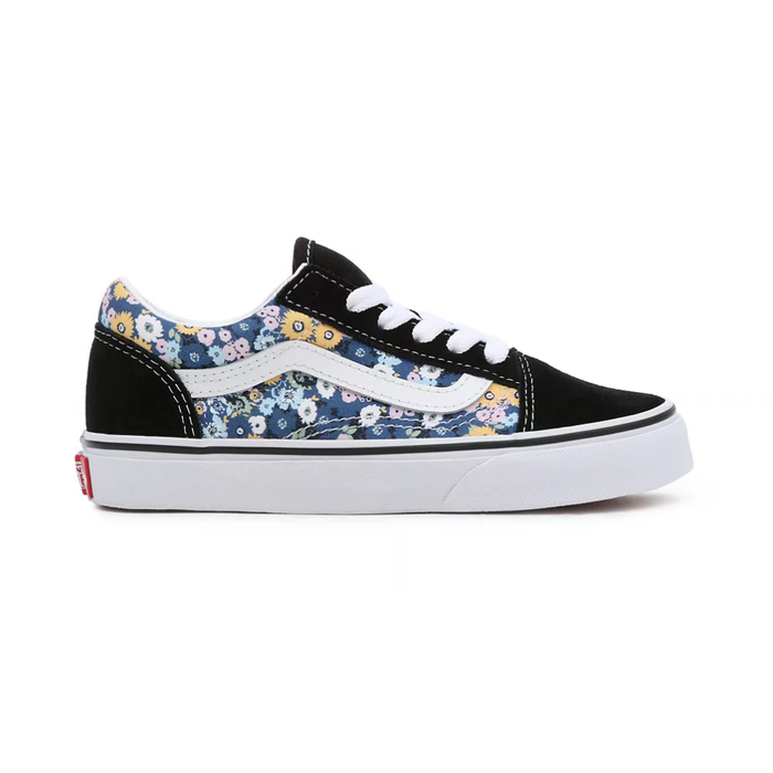 VANS VANS OLD SKOOL KINDERSCHOENEN (KIDS 4-8 JAAR, MAAT 10.5) - TRUE NAVY/MULTI (FLORAL)