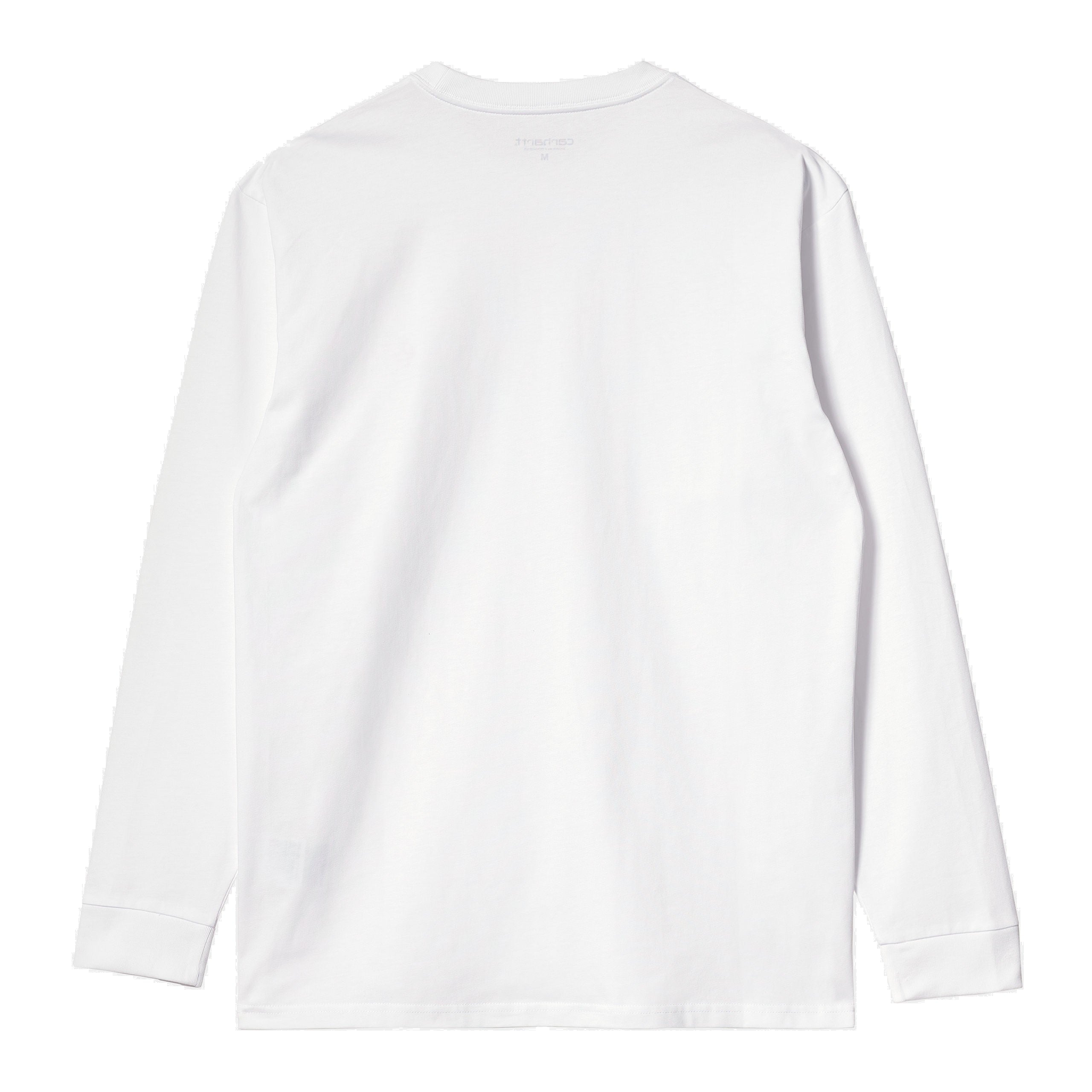 CARHARTT WIP CHASE LONG SLEEVE T-SHIRT - WHITE/GOLD