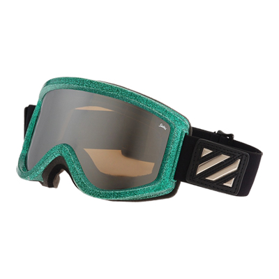 LUNETTES DE SPORT D'HIVER SABRE + LENTILLE SUPPLÉMENTAIRE - VERT PAILLETÉ