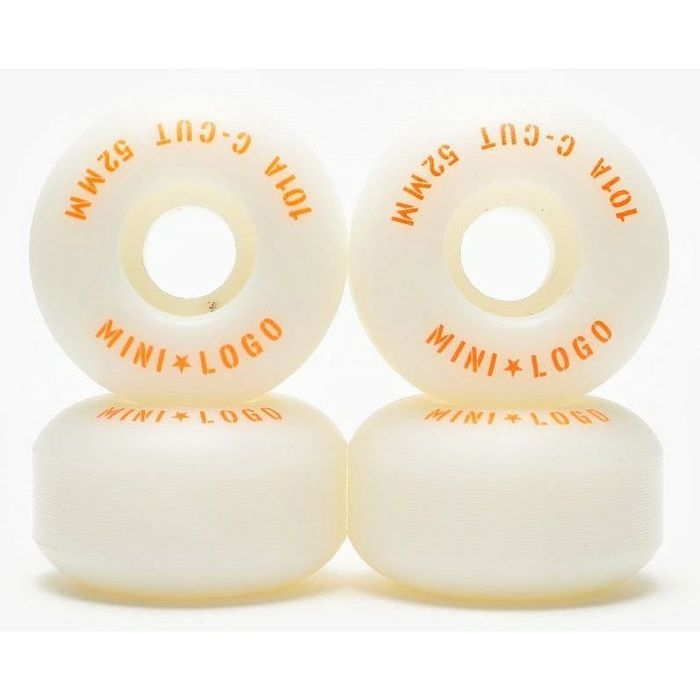 MINI LOGO C-CUT 2 101A SKATEBOARD WIELEN 52 MM - WHITE