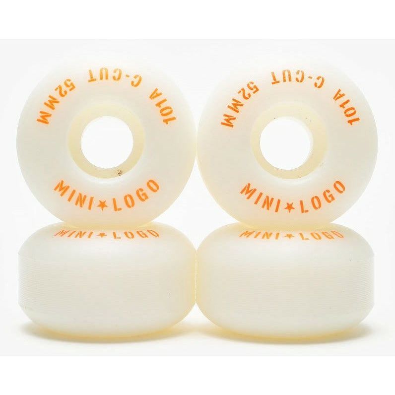 MINI LOGO C-CUT 2 101A SKATEBOARD WIELEN 52 MM - WHITE