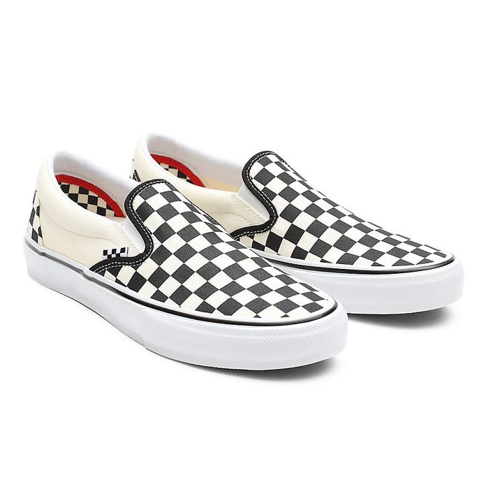 VANS SKATE CHECKERBOARD SLIP-ON-SCHUHE – (CHECKERBOARD) SCHWARZ/WEISS