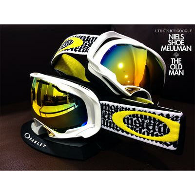 OAKLEY SPLICE OM X SHOE THE OLD MAN WINTER SPORTS GOGGLES - WHITE FIRE IRIDIUM