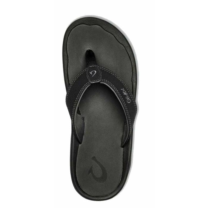 OLUKAI OHANA TEENSLIPPERS - BLACK/DARK SHADOW