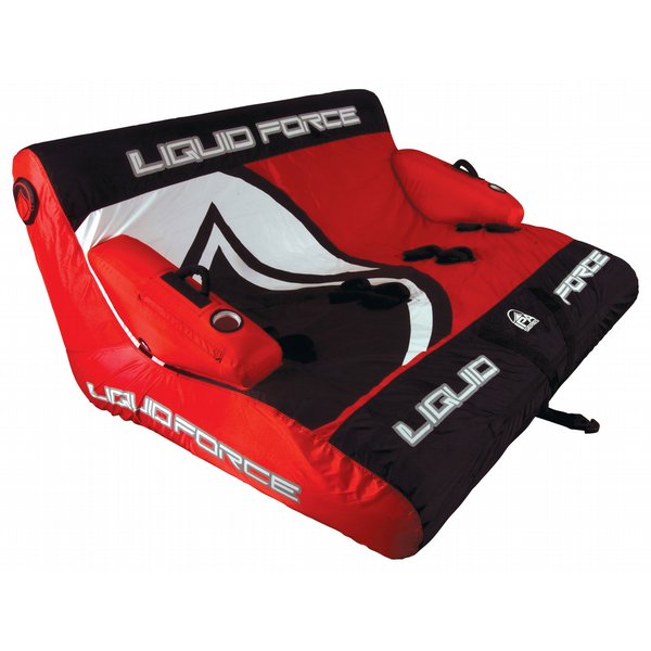 LIQUID FORCE PARTY COUCH AUFBLASBARE COUCH – ROT/SCHWARZ