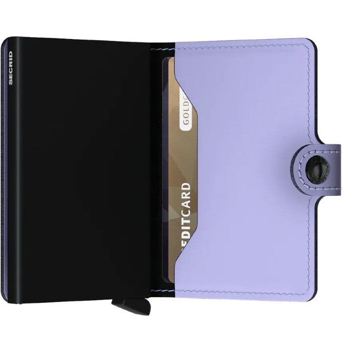 SECRID MINIWALLET PORTEMONNEE - MATTE LILAC-BLACK