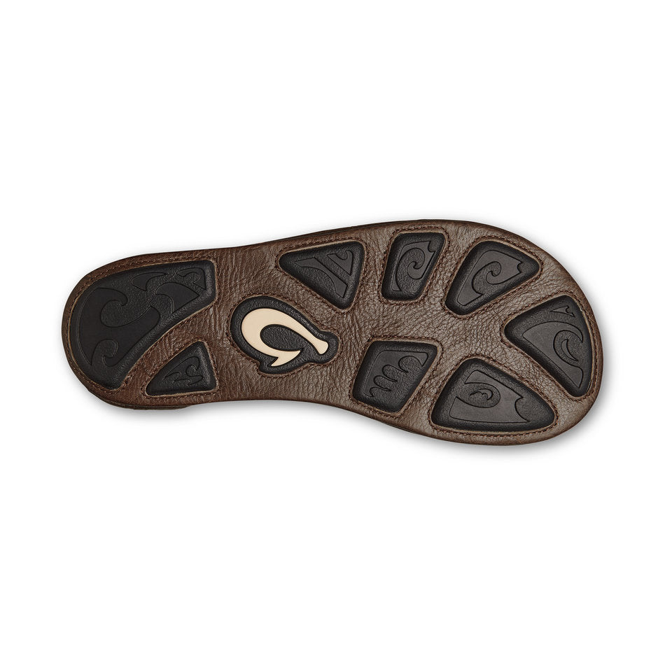 OLUKAI HIAPO TEENSLIPPERS - RUM/DARK WOOD