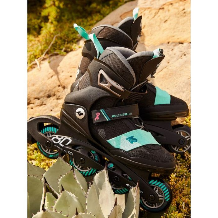 K2 SKATES ALEXIS 80 PRO INLINE SKATE - BLACK TEAL