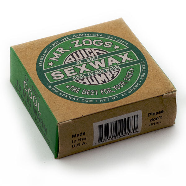 SEX WAX MR. ZOG'S QUICK HUMPS WAX (3X) - COOL TO MID WARM