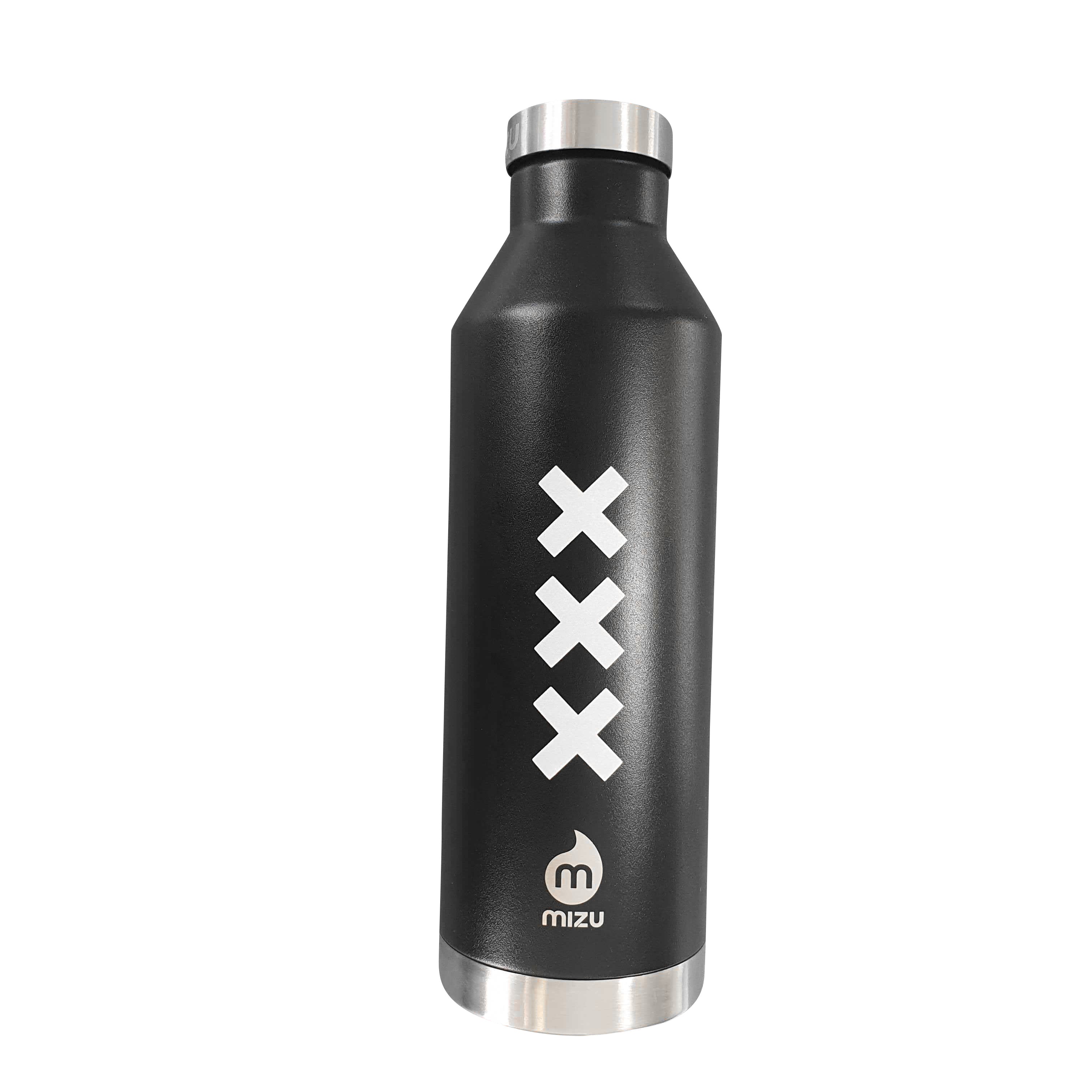 MIZU BOTTLE V8 SCHWARZ VOLCOM AMSTERDAM TRINKFLASCHE