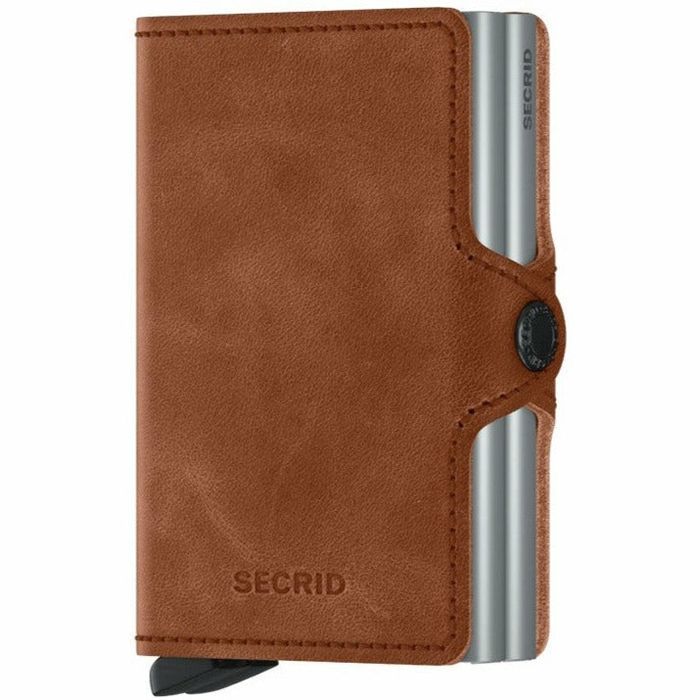 SECRID TWINWALLET WALLET - VINTAGE COGNAC-SILVER