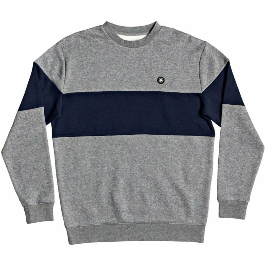 DC SHOES RIOT COLORBLOCK SWEATER - MEDIUM GREY HEATHER