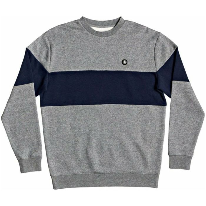 DC SHOES RIOT COLORBLOCK SWEATER – MITTELGRAU HEATHER