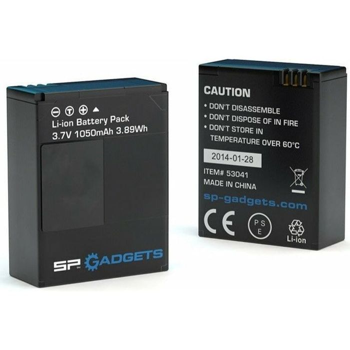 SP GADGETS 2X 3.7V FOR SP POV LIGHT CAMERA BATTERIES