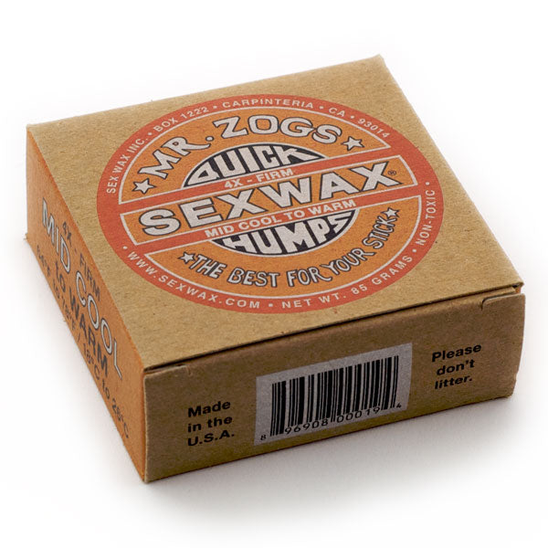 SEX WAX MR. ZOG'S QUICK HUMPS (4X) - WARM TO MID TROPIC