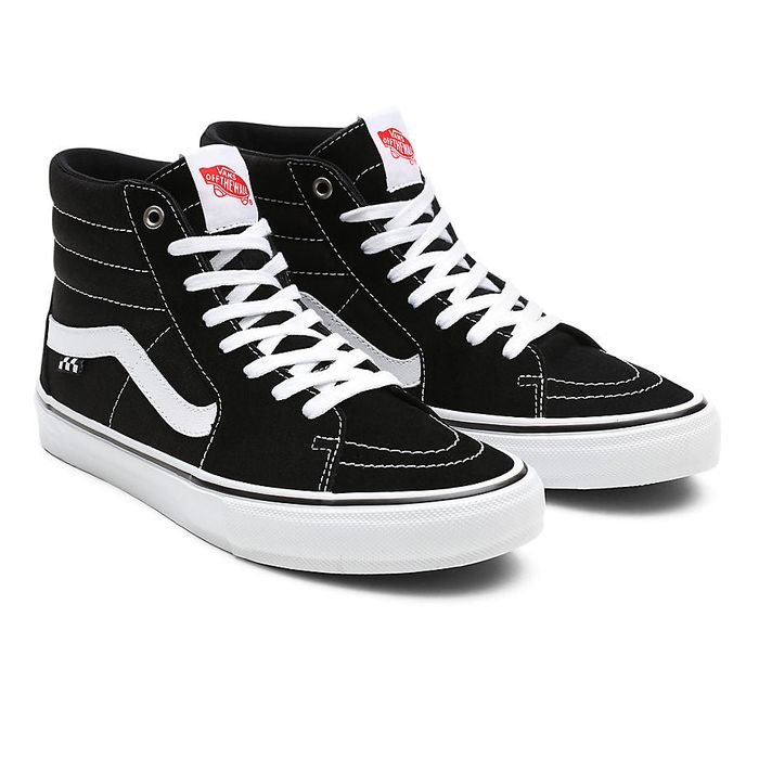 VANS SKATE SK8-HI SHOES - BLACK/WHITE