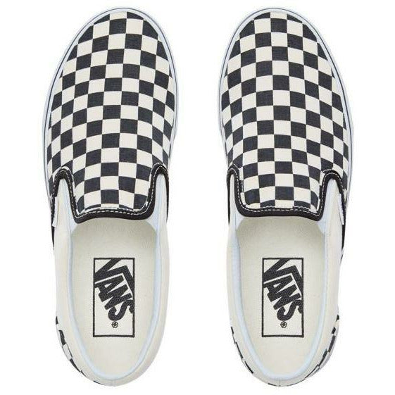 VANS CHECKERBOARD CLASSIC SLIP-ON SCHOENEN - NOIR BLANC CHECKERBOARDCHECKERBOARD/BLANC