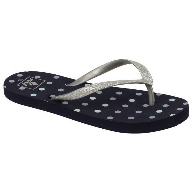 REEF LITTLE STARGAZER PRINTS TEENSLIPPERS (KIDS) - BLUE DOTS