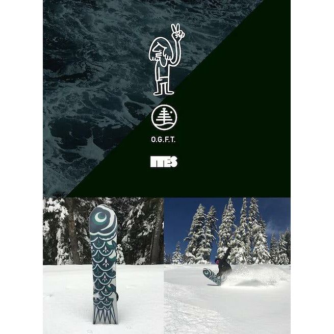 BURTON LIMITED FISH SNOWBOARD DIRECTIONNEL 3D À DESSUS PLAT