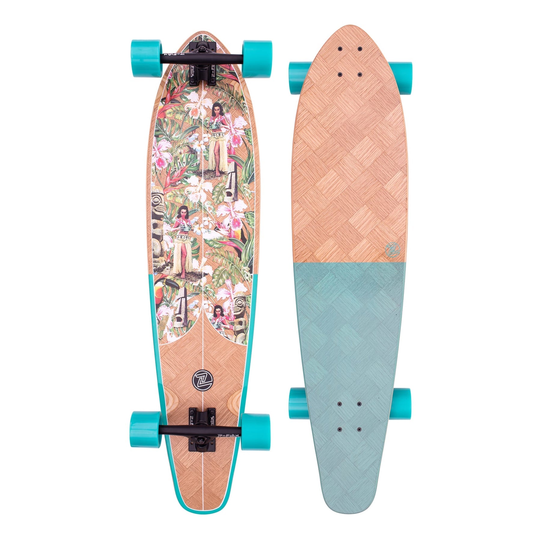 Z-FLEX BANANA 39,0" TRAIN ROUNDTAIL LONGBOARD KOMPLETT