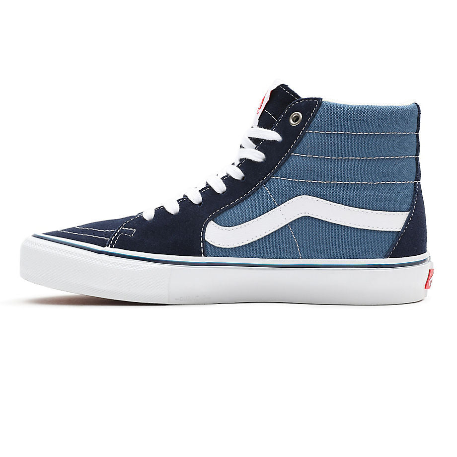 VANS SKATE SK8-HI SHOES - NAVY/WHITE