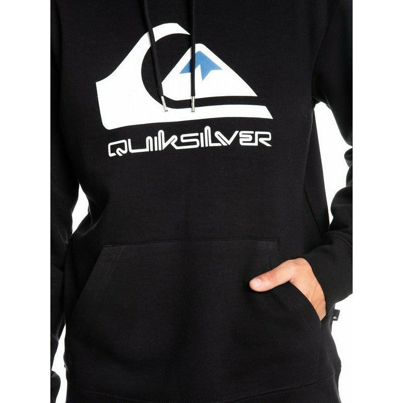 QUIKSILVER FLEECE-HOODIE MIT GROSSEM LOGO – SCHWARZ