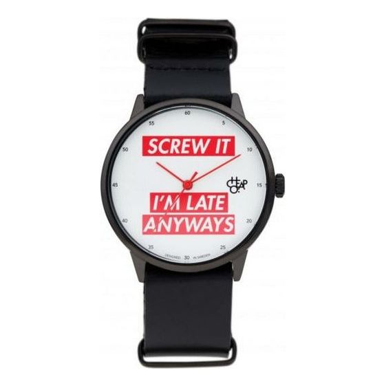 CHEAPO SCREW IT HORLOGE - NOIR/NOIR