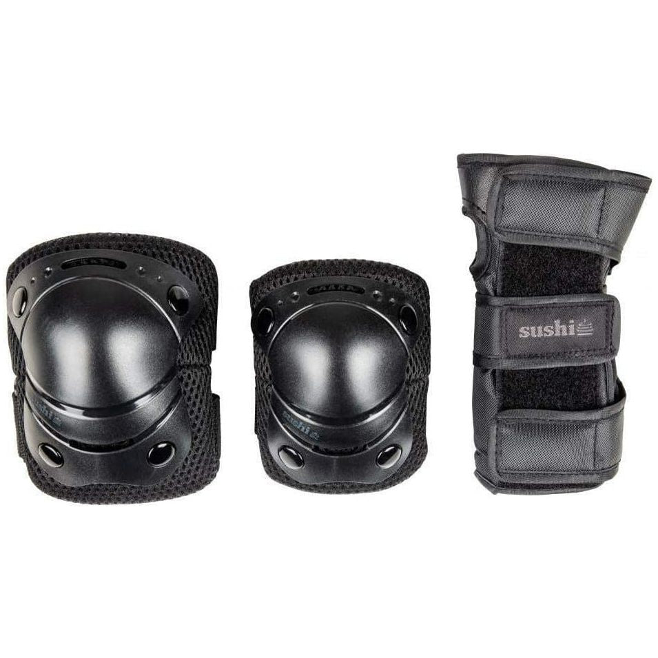 SUSHI 3PACK PADSET YOUTH PROTECTION SET - BLACK