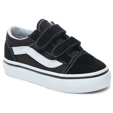 CHAUSSURES POUR ENFANTS (ENFANTS) VANS OLD SKOOL V - NOIR