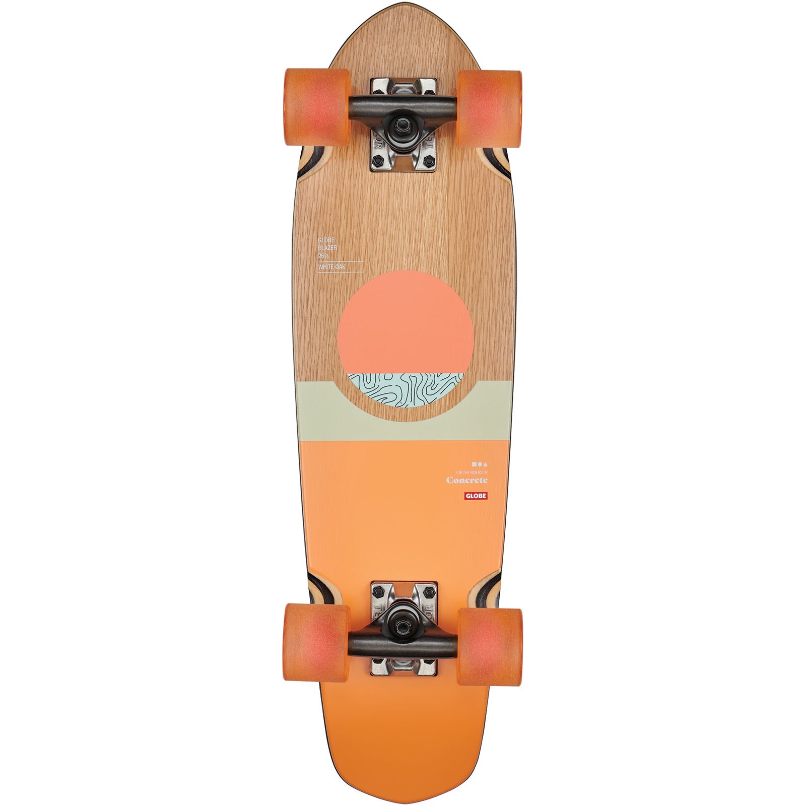 GLOBE BLAZER 7.25" x 26" CRUISER COMPLETE - OAK/CONCRETE