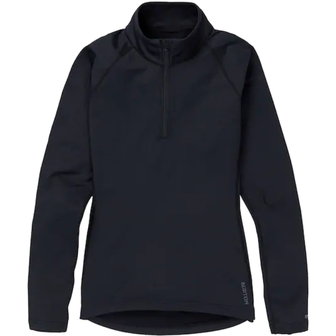 BURTON HEAVYWEIGHT X 1/4 ZIP THERMOSHIRT – ECHTES SCHWARZ