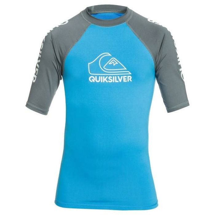 QUIKSILVER ON TOUR RASH GUARD T-SHIRT (YOUTH) - BLITHE