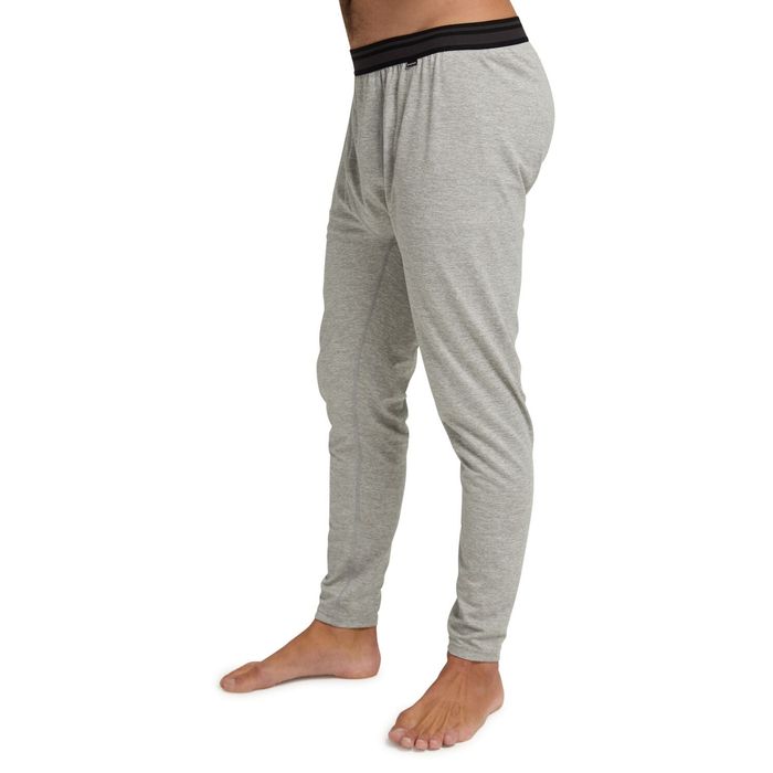 BURTON MIDWEIGHT BASE LAYER BROEK - GRAY HEATHER The Old Man Boardsports Burton