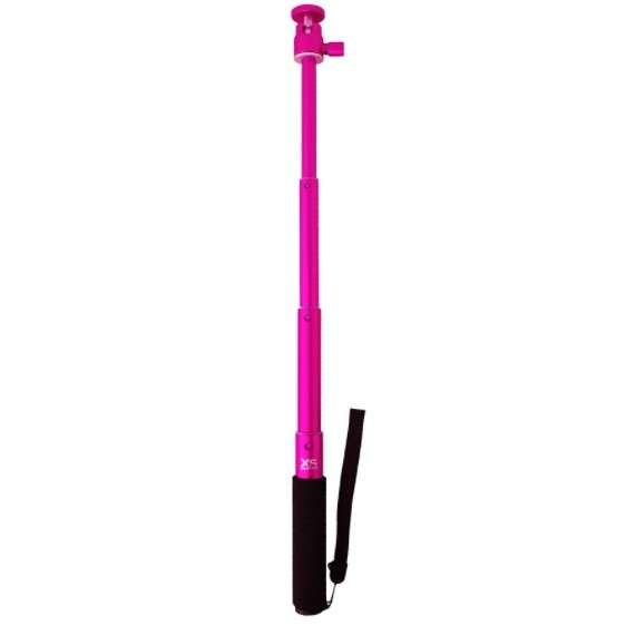 XSORIES BIG U-SHOT SELFI STICK MIT 2 GRIFFEN (95 CM) – ROSA/SCHWARZ